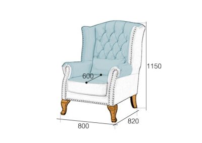 Jardin High Back Armchair Wingback Chair Singapore