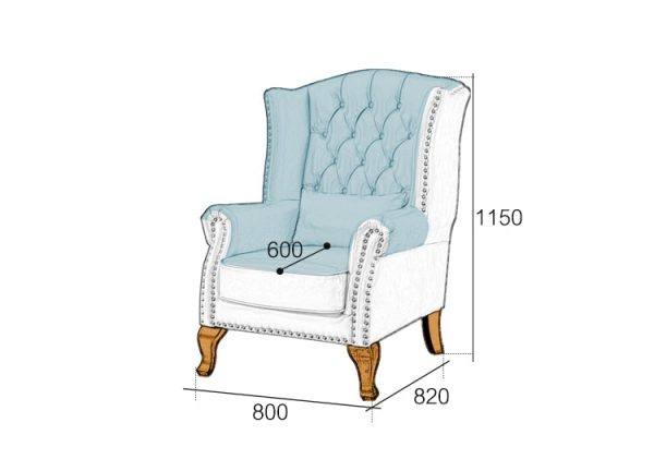 Jardin High Back Armchair Wingback Chair Singapore