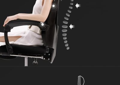 Santos Heavy Duty Office Chair Ergonomic Chair Executive Office Chair SingaporeHomeFurniture