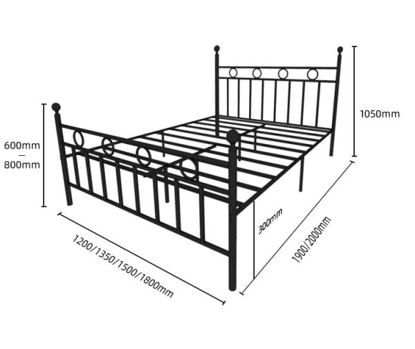Blankenberge Wrought Iron Bed Frame Singapore SingaporeHomeFurniture
