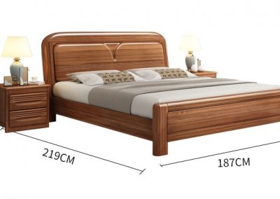 Brussels Teak Wood Bed Frames Wooden Bed Frames Wood Bed Frames SingaporeHomeFurniture