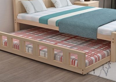 Charleroi Pull Out Bed Frame Singapore Trundle Bed SingaporeHomeFurniture
