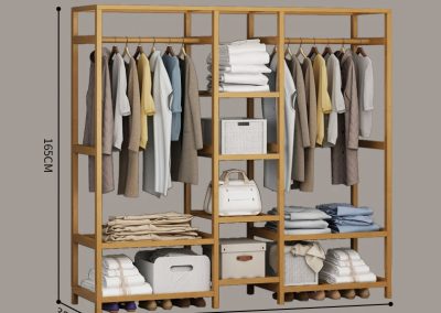 Delicias Portable Wardrobe Rack Singapore SingaporeHomeFurniture