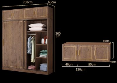 Morelia Solid Wood Wardrobe Singapore SingaporeHomeFurniture