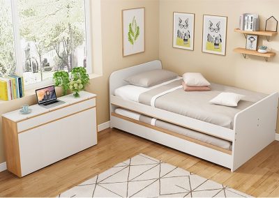 Ninove Pull Out Bed Frame Singapore Trundle Bed SingaporeHomeFurniture