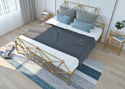 Poperinge Wrought Iron Bed Frame Singapore SingaporeHomeFurniture