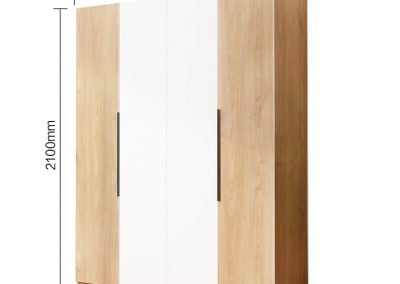 Reynosa Solid Wood Wardrobe Singapore SingaporeHomeFurniture
