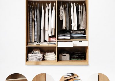 Reynosa Solid Wood Wardrobe Singapore SingaporeHomeFurniture