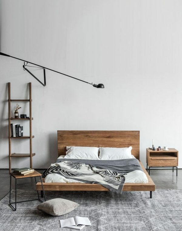 Wavre Teak Wood Bed Frames Wooden Bed Frames Wood Bed Frames SingaporeHomeFurniture
