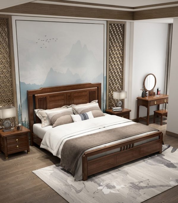 Ypres Teak Wood Bed Frames Wooden Bed Frames Wood Bed Frames SingaporeHomeFurniture