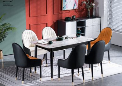 Annecy Leather Dining Chair Singapore SingaporeHomeFurniture