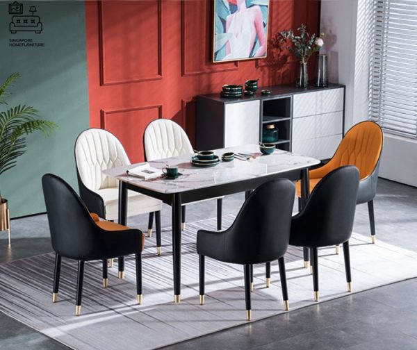 Annecy Leather Dining Chair Singapore SingaporeHomeFurniture