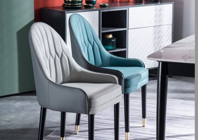 Annecy Leather Dining Chair Singapore SingaporeHomeFurniture