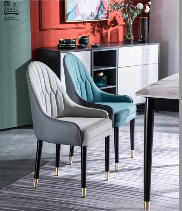 Annecy Leather Dining Chair Singapore SingaporeHomeFurniture