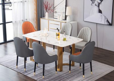 Annecy Leather Dining Chair Singapore SingaporeHomeFurniture