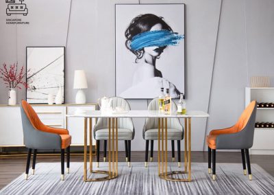 Annecy Leather Dining Chair Singapore SingaporeHomeFurniture