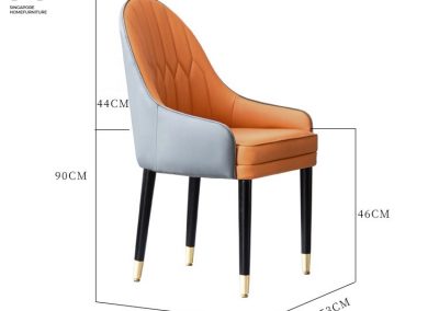 Annecy Leather Dining Chair Singapore SingaporeHomeFurniture