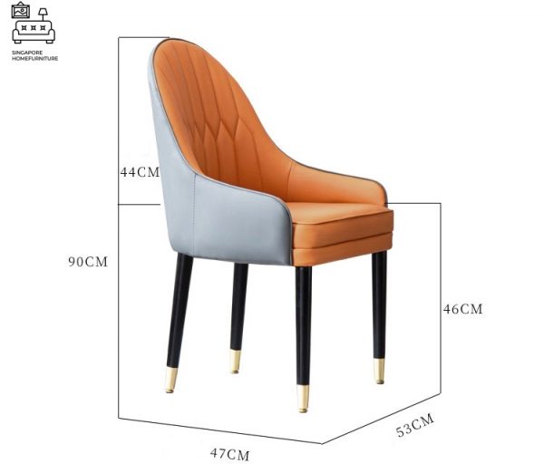 Annecy Leather Dining Chair Singapore SingaporeHomeFurniture