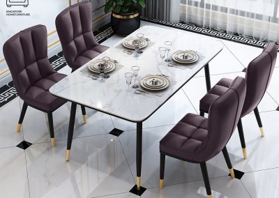 Colmar Leather Dining Chair Singapore SingaporeHomeFurniture