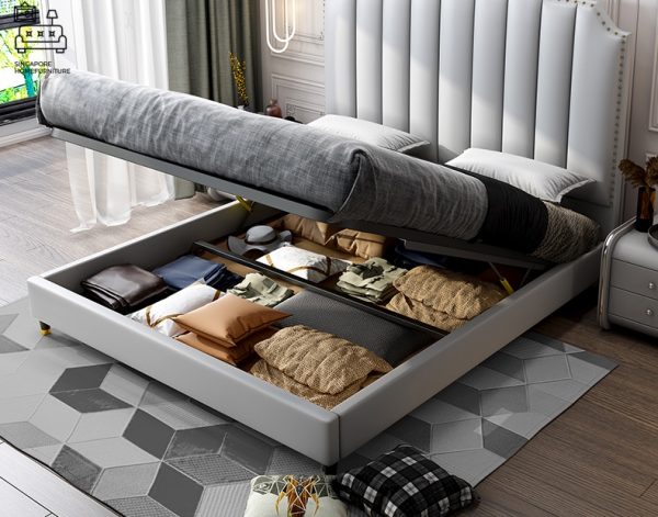 Hasselt Divan Bed Frame Singapore Bed with storage space SingaporeHomeFurniture
