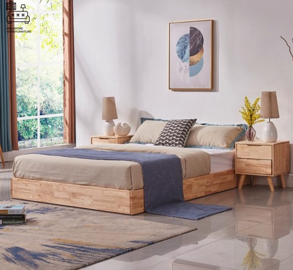 Mons Japanese Bed Frame Singapore Low Bed Frame Platform Bed SingaporeHomeFurniture