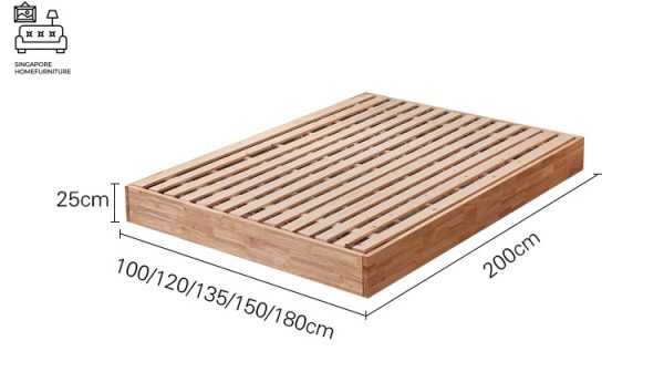 Mons Japanese Bed Frame Singapore Low Bed Frame Platform Bed SingaporeHomeFurniture