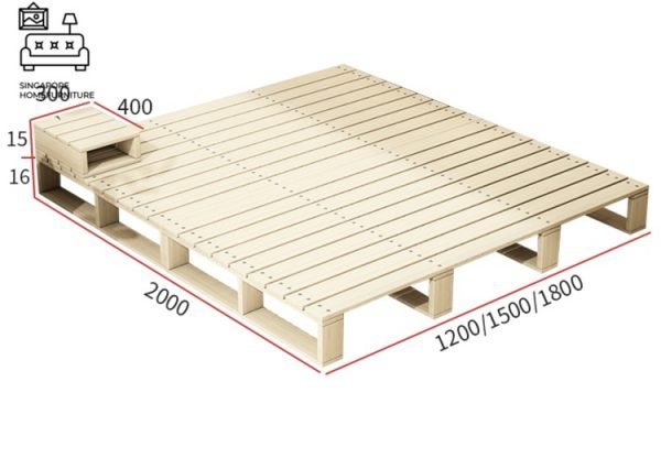 NAMUR® Japanese Bed Frame | Tatami Bed | 3 Sizes: Small Double, Queen, King | Option: Mattress, Table | $$ - Image 6