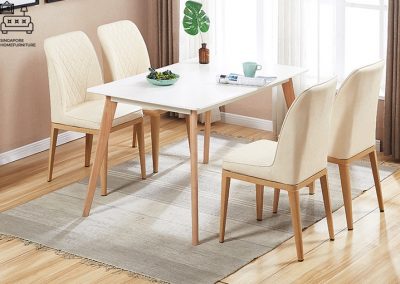 Rouen Leather Dining Chair Singapore SingaporeHomeFurniture