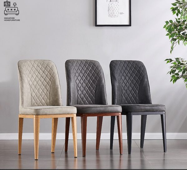 Rouen Leather Dining Chair Singapore SingaporeHomeFurniture