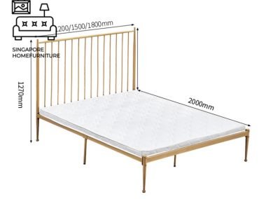 Binche Wrought Iron Bed Frame Singapore SingaporeHomeFurniture