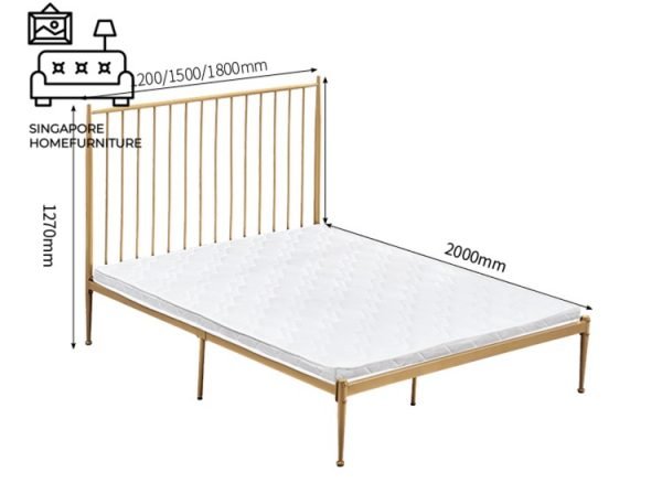 Binche Wrought Iron Bed Frame Singapore SingaporeHomeFurniture
