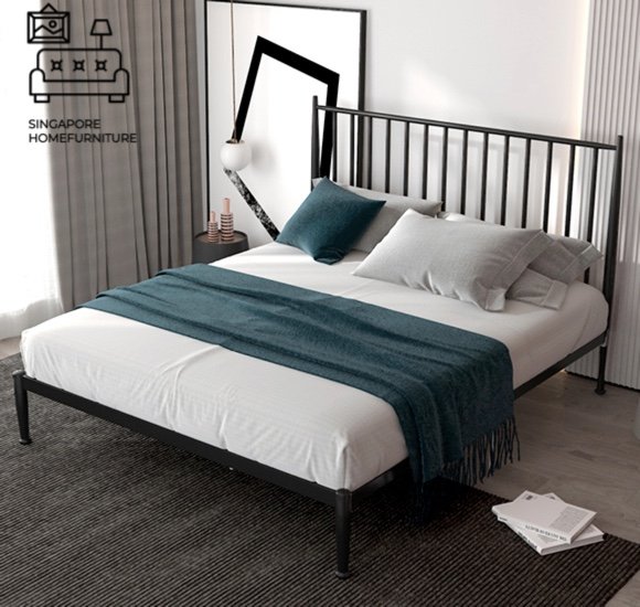 Binche Wrought Iron Bed Frame Singapore SingaporeHomeFurniture