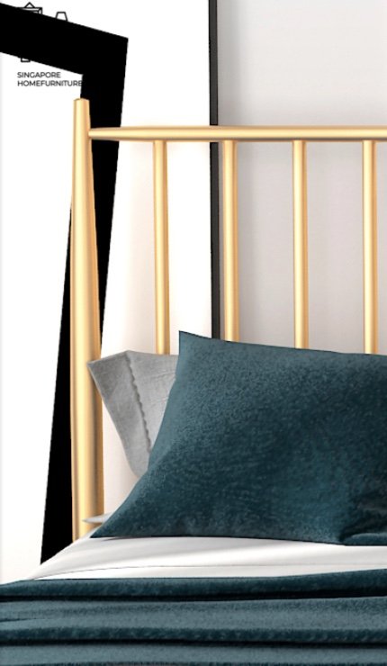 Binche Wrought Iron Bed Frame Singapore SingaporeHomeFurniture