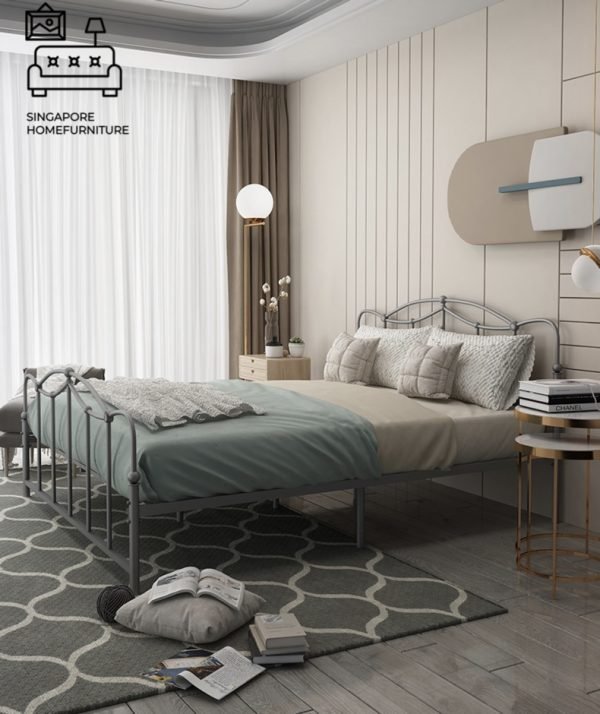 Dendermonde Wrought Iron Bed Frame Singapore SingaporeHomeFurniture