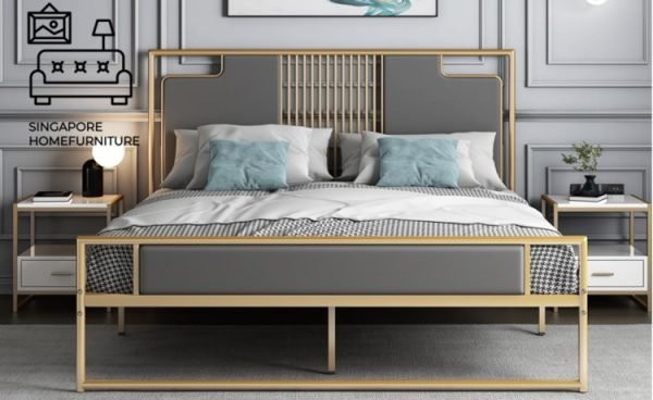 Roselare Wrought Iron Bed Frame Singapore SingaporeHomeFurniture