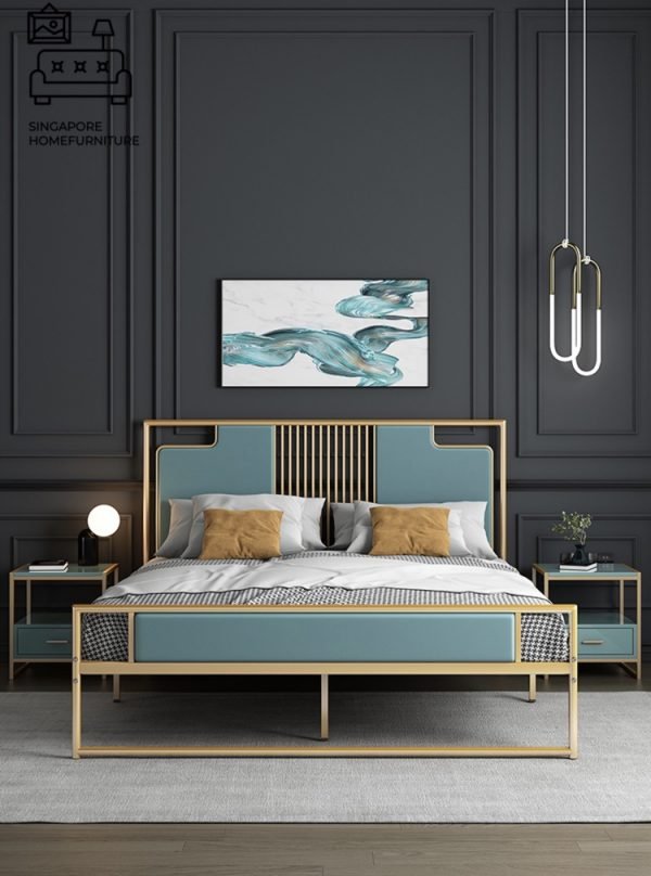 Roselare Wrought Iron Bed Frame Singapore SingaporeHomeFurniture