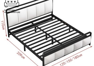 Tongeren Wrought Iron Bed Frame Singapore SingaporeHomeFurniture