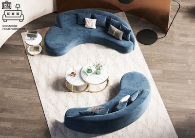 Alicante Velvet Sofa Singapore SingaporeHomeFurniture
