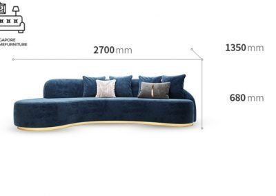 Alicante Velvet Sofa Singapore SingaporeHomeFurniture