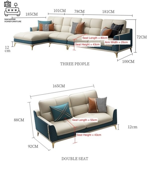 Almeria High Back Sofa Singapore SingaporeHomeFurniture