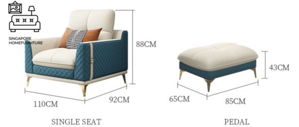 Almeria High Back Sofa Singapore SingaporeHomeFurniture