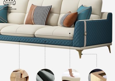 Almeria High Back Sofa Singapore SingaporeHomeFurniture