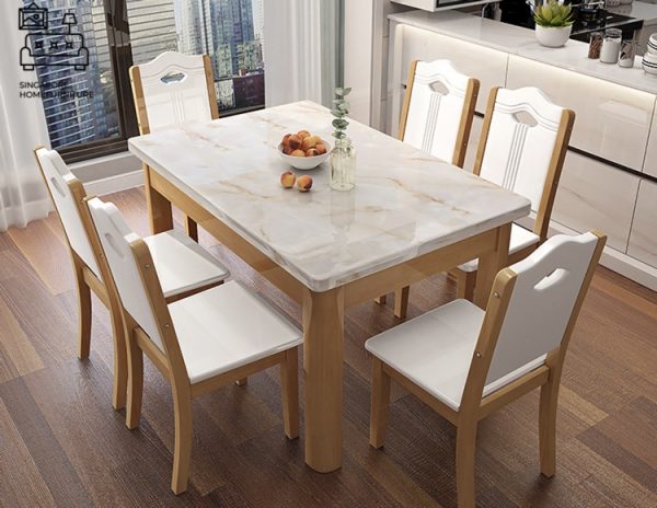 ASSEN® Marble Dining Table | Elegant, Classy, Posh 4 Colours | 3 Lengths: 1200mm, 1300, 1450mm | $ - Image 14