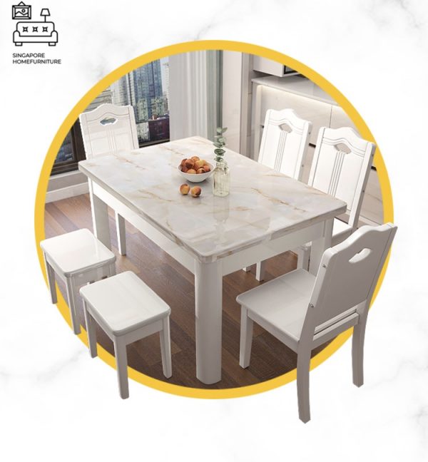 ASSEN® Marble Dining Table | Elegant, Classy, Posh 4 Colours | 3 Lengths: 1200mm, 1300, 1450mm | $ - Image 17