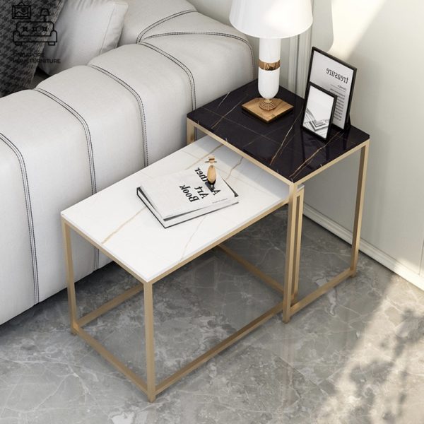 BREDA® Nesting Table | Colour Customisation: Primary Table, Secondary Table, Legs = Black OR White OR Gold | $$ - Image 26