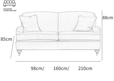 Cordoba Velvet Sofa Singapore SingaporeHomeFurniture