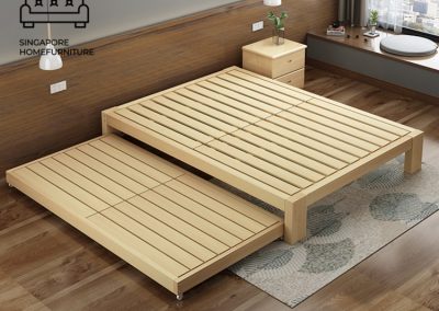 Geel Pull Out Bed Frame Singapore Trundle Bed SingaporeHomeFurniture