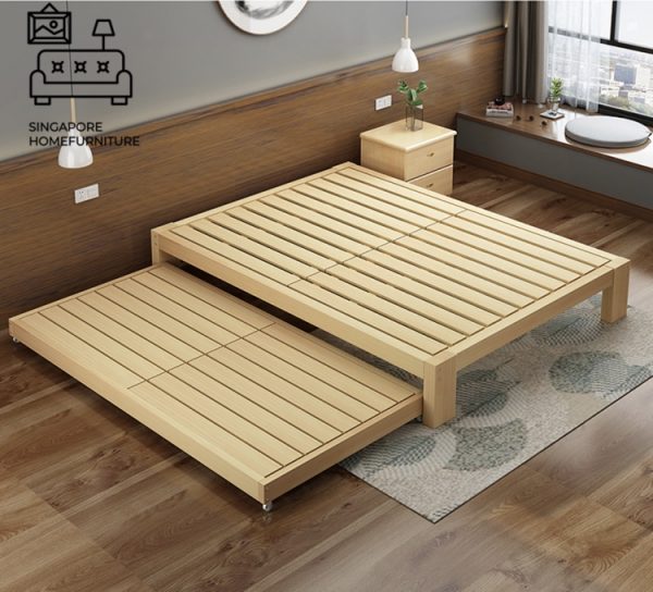 Geel Pull Out Bed Frame Singapore Trundle Bed SingaporeHomeFurniture