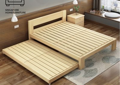 Geel Pull Out Bed Frame Singapore Trundle Bed SingaporeHomeFurniture