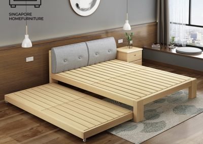 Geel Pull Out Bed Frame Singapore Trundle Bed SingaporeHomeFurniture